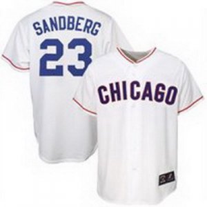 mlb Chicago Cubs #23 Sandberg white