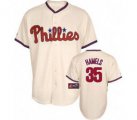 Youth Philadelphia Phillies #35 HAMELS 2009 world series patchs