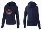 Women Chicago bears Logo Pullover Hoodie-106