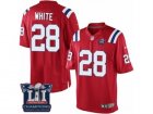 Youth Nike New England Patriots #28 James White Red Alternate Super Bowl LI Champions NFL Jersey