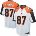 Mens Nike Cincinnati Bengals #87 C.J. Uzomah Game White NFL Jersey