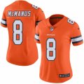 Women's Nike Denver Broncos #8 Brandon McManus Limited Orange Rush NFL Jersey