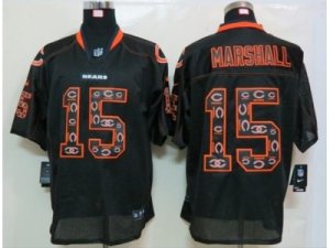 Nike NFL Chicago Bears #15 brandon marshall black jerseys[united sideline Elite]