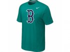 MLB Boston Red Sox Heathered Nike Green Blended T-Shirt