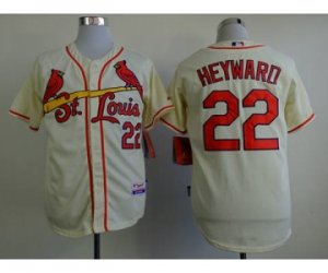 mlb jerseys st. louis cardinals #22 heywaro cream[new][heywaro]