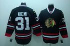 youth nhl chicago blackhawks #31 niemi black