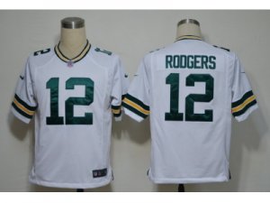 NIKE NFL Green Bay Packers #12 Aaron Rodgers white Game Jerseys