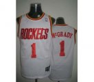 nba houston rockets #1 mcgrady regular white