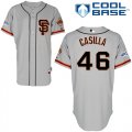 mlb jerseys san francisco giants #46 Santiago Casilla grey