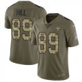 Nike Saints #89 Josh Hill Olive Camo Salute To Service Limited Jersey
