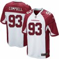 Mens Nike Arizona Cardinals #93 Calais Campbell Game White NFL Jersey