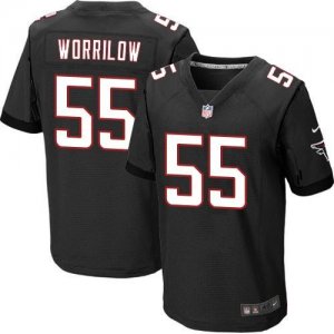 Nike Atlanta Falcons #55 Paul Worrilow Black Jerseys(Elite)