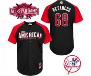 mlb 2015 all star jerseys new york yankees #68 betances black