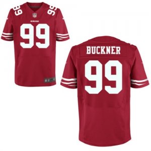 Men San francisco 49ers #99 Deforest Buckner Red Elite jersey