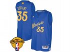 Mens Adidas Golden State Warriors #35 Kevin Durant Authentic Royal Blue 2016-2017 Christmas Day 2017 The Finals Patch NBA Jersey