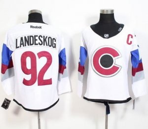 Colorado Avalanche #92 Gabriel Landeskog White 2016 Stadium Series Stitched NHL Jersey