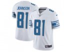 Nike Detroit Lions #81 Calvin Johnson White Mens Stitched NFL Limited Jersey