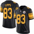 Men Nike Pittsburgh Steelers #83 Louis Lipps Black Color Rush Limited Jersey