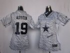 Nike Women Dallas Cowboys #19 Austin Womens FEM FAN Zebra Jerseys