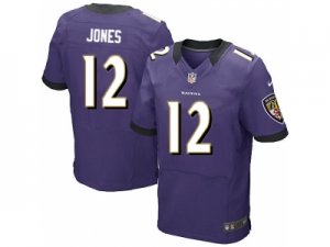 Nike Baltimore Ravens #12 jones purple jerseys[Elite]