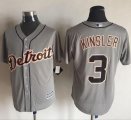 Detroit Tigers #3 Ian Kinsler Grey New Cool Base Stitched Baseball Jersey