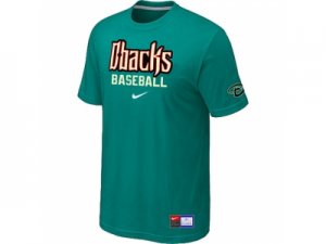 Arizona Diamondbacks Crimson Green Nike Short Sleeve Practice T-Shirt