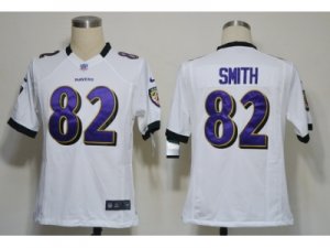 NIKE NFL Baltimore Ravens #82 Torrey Smith White Game Jerseys