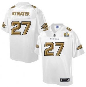 Nike Denver Broncos #27 Steve Atwater White Men NFL Pro Line Super Bowl 50 Fashion Game Jersey