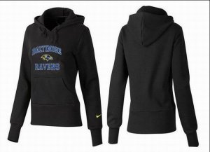 Women Baltimore Ravens Logo Pullover Hoodie-017