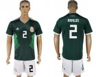 Mexico 2 ARAUJO Home 2018 FIFA World Cup Soccer Jersey