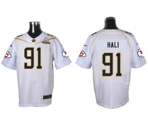 2016 Pro Bowl Nike Kansas City Chief #91 Tamba Hali white jerseys(Elite)