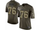 Mens Nike Los Angeles Chargers #76 Russell Okung Limited Green Salute to Service NFL Jersey