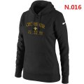 Women New Orleans Saints Heart & Soul Pullover Hoodie Black