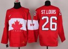 nhl jerseys team canada olympic #26 ST.LOUIS red[2014 new]