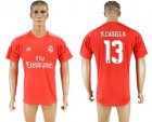 2017-18 Real Madrid 13 K.CASILLA Red Goalkeeper Thailand Soccer Jersey