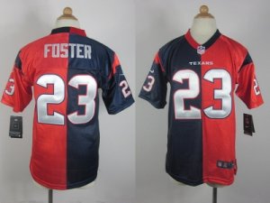 Nike Women Houston Texans #23 Arian Foster blue-red jerseys(Elite split)