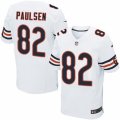 Mens Nike Chicago Bears #82 Logan Paulsen Elite White NFL Jersey