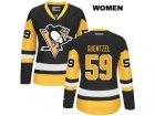Womens Pittsburgh Penguins #59 Jake Guentzel Black Alternate Home NHL Jersey