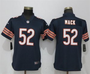 Nike Bears #52 Khalil Mack Navy Women Vapor Untouchable Limited Jersey