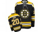 Mens Reebok Boston Bruins #20 Riley Nash Authentic Black Home NHL Jersey