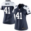 Women's Nike Dallas Cowboys #41 Keith Smith Limited Navy Blue Throwback Alternate NFL Jersey