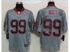 Nike NFL Houston Texans #99 J.J. Watt Grey Jerseys(Elite)