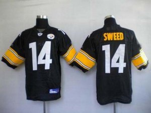 nfl pittsburgh steelers #14 sweed black(white number)