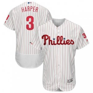 Phillies #3 Bryce Harper White 150th Patch Flexbase Collection