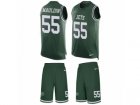 Mens Nike New York Jets #55 Lorenzo Mauldin Limited Green Tank Top Suit NFL Jersey
