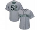 Mens Majestic Seattle Mariners #52 Carlos Ruiz Replica Grey Road Cool Base MLB Jersey