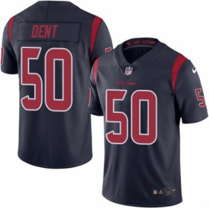 Mens Nike Houston Texans #50 Akeem Dent Limited Navy Blue Rush NFL Jersey