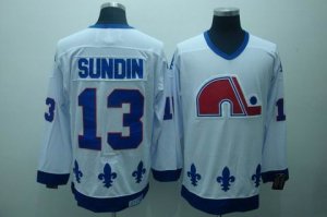 nhl quebec nordiques #13 sundin white[ccm]