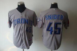 mlb toronto blue jays #45 snider grey