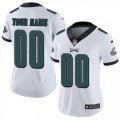 Womens Nike Philadelphia Eagles Customized White Vapor Untouchable Limited Player NFL Jersey